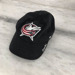 Sequin Columbus blue jackets hat women’s